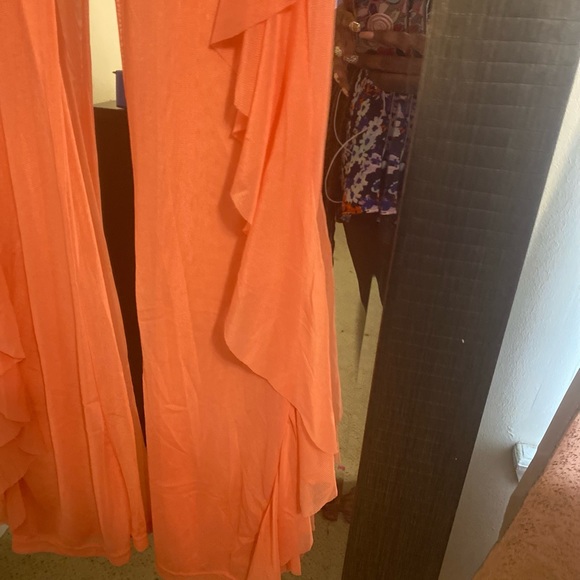 Coral Mesh Cover up Jumpsuit - Picture 3 of 3